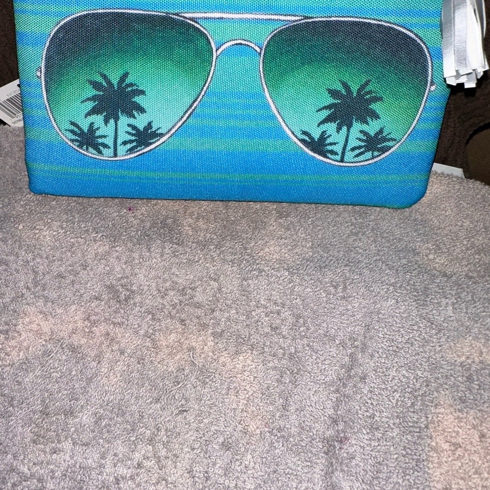 Tropical Sunglasses Print Clutch